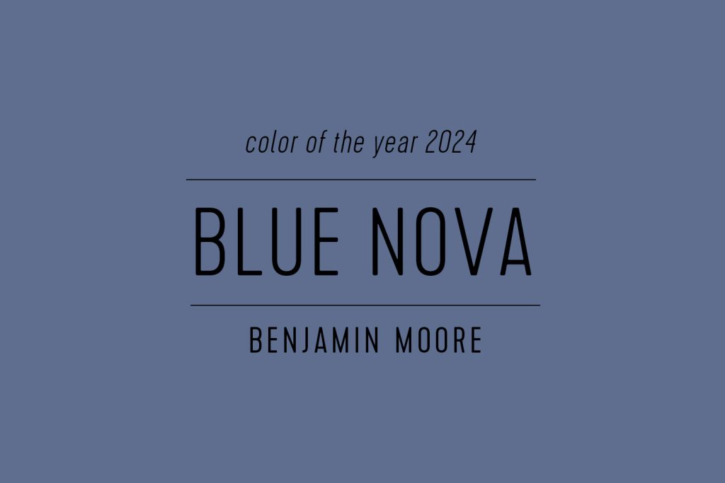 Color Swatch of Benamin Moore Color Of The Year 2024 Blue Nova