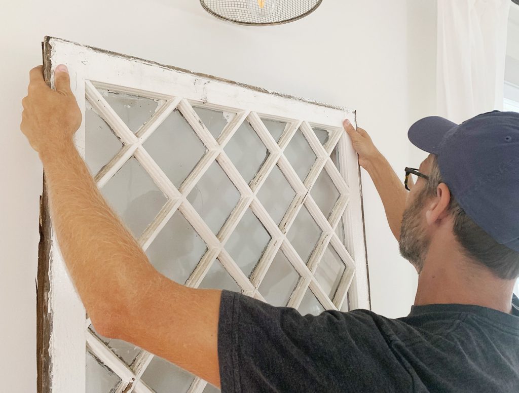 John Hanging Diamond Glass Window On Wall