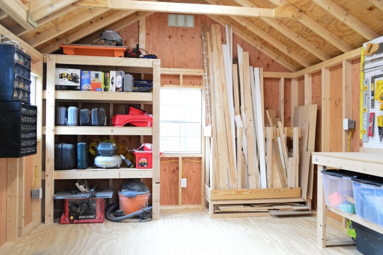 How To Build DIY Garage Shelving