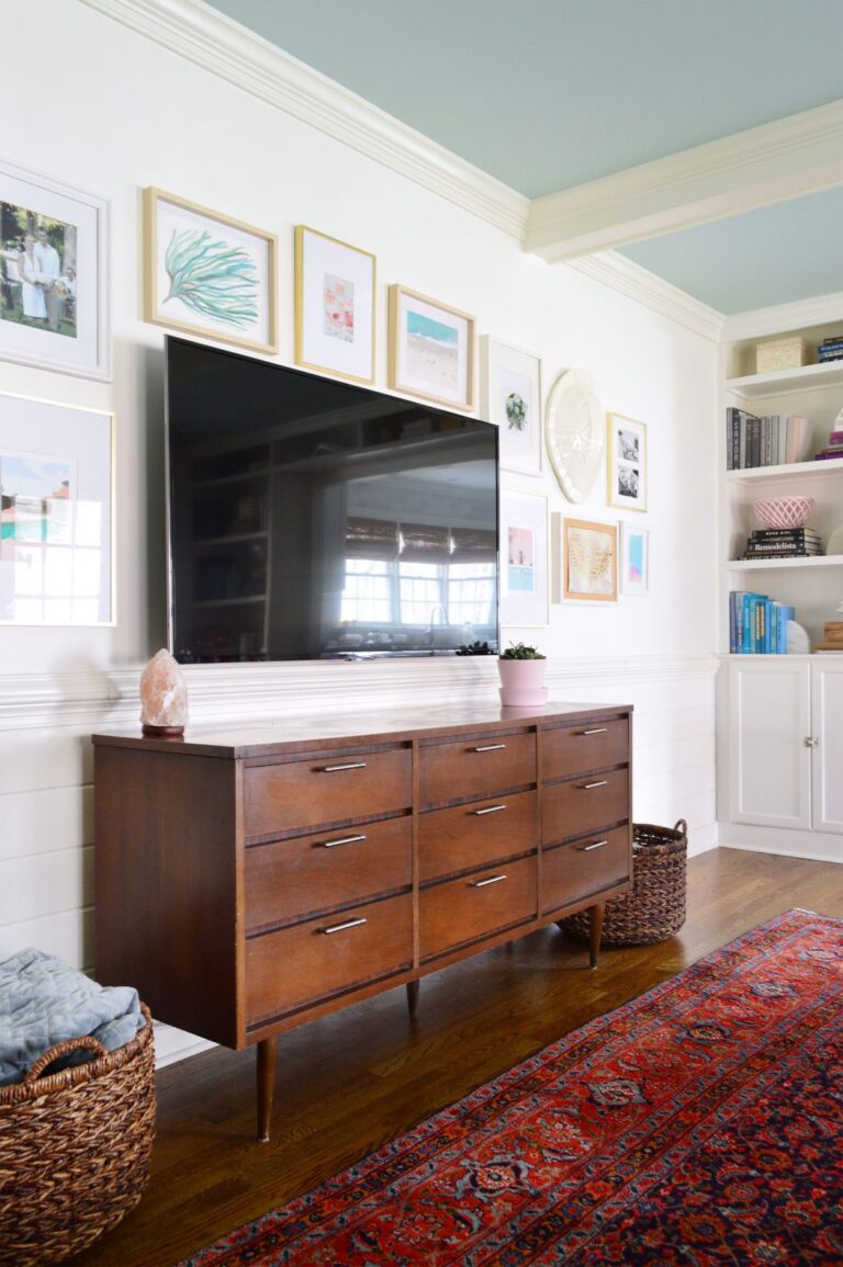 How To Hang Frames Around A TV